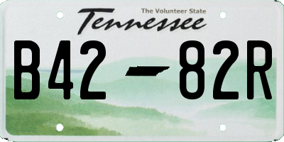 TN license plate B4282R