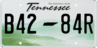 TN license plate B4284R