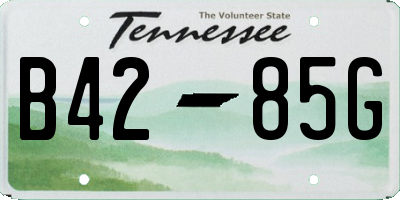 TN license plate B4285G