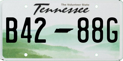 TN license plate B4288G