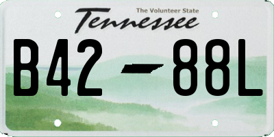 TN license plate B4288L