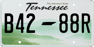 TN license plate B4288R