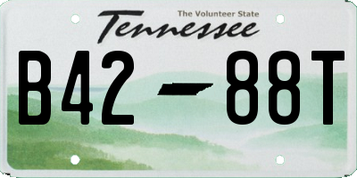 TN license plate B4288T