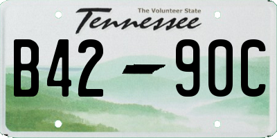 TN license plate B4290C