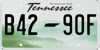 TN license plate B4290F