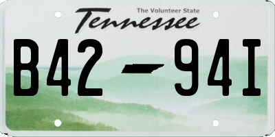 TN license plate B4294I