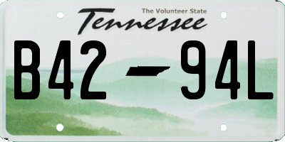 TN license plate B4294L