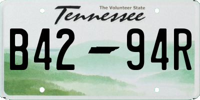 TN license plate B4294R