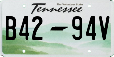 TN license plate B4294V