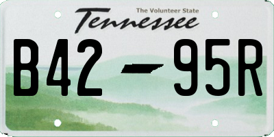 TN license plate B4295R