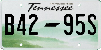 TN license plate B4295S