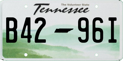 TN license plate B4296I