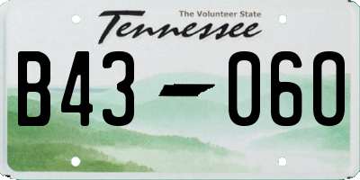 TN license plate B4306O