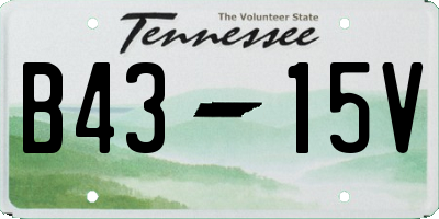TN license plate B4315V