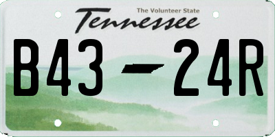 TN license plate B4324R