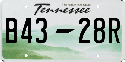 TN license plate B4328R