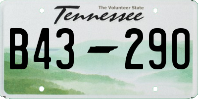 TN license plate B4329O