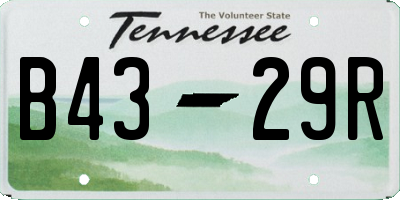 TN license plate B4329R