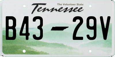 TN license plate B4329V