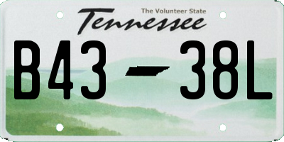 TN license plate B4338L