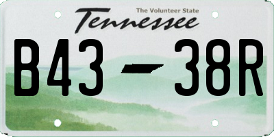 TN license plate B4338R