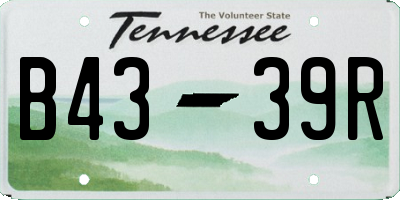 TN license plate B4339R