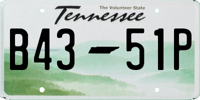 TN license plate B4351P