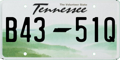 TN license plate B4351Q