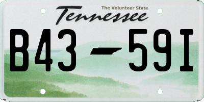 TN license plate B4359I