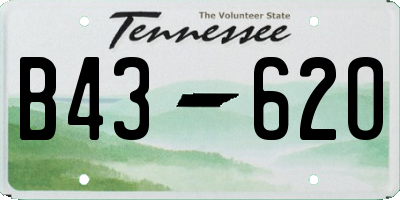 TN license plate B4362O