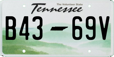 TN license plate B4369V