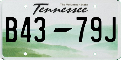TN license plate B4379J