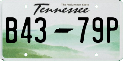 TN license plate B4379P