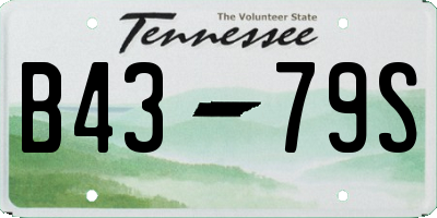 TN license plate B4379S