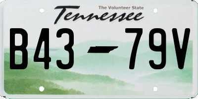 TN license plate B4379V