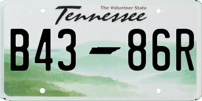 TN license plate B4386R