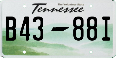 TN license plate B4388I
