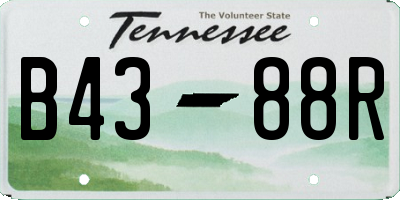 TN license plate B4388R