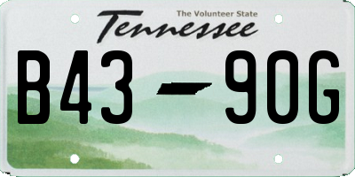 TN license plate B4390G