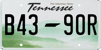 TN license plate B4390R