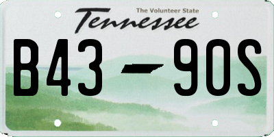TN license plate B4390S