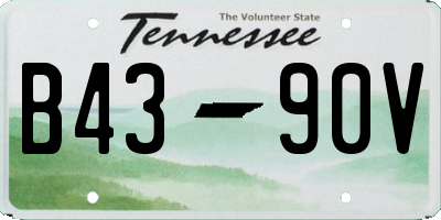 TN license plate B4390V
