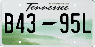TN license plate B4395L