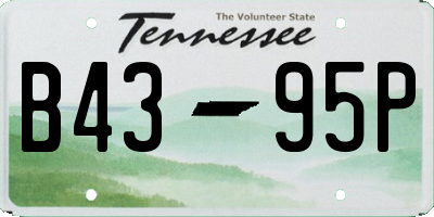 TN license plate B4395P