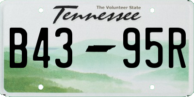 TN license plate B4395R