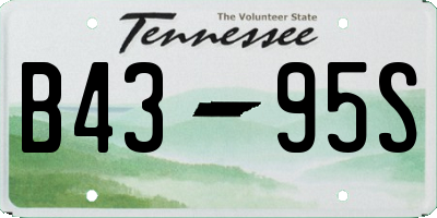 TN license plate B4395S
