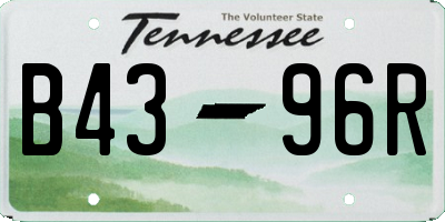 TN license plate B4396R
