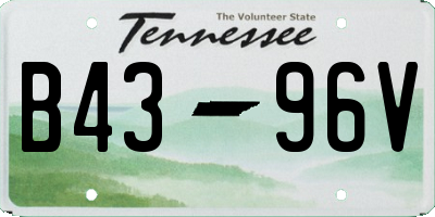 TN license plate B4396V