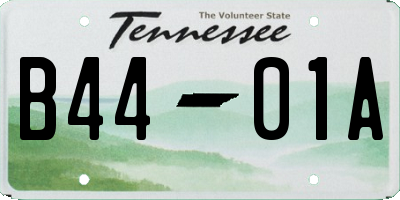 TN license plate B4401A