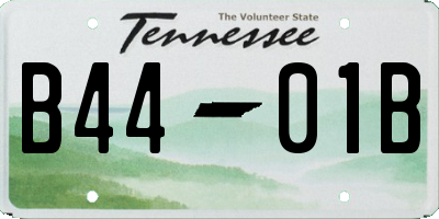 TN license plate B4401B